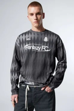 GRAPHIC-LONGSLEEVE MIT LOCKERER PASSFORM|Weekday Sale