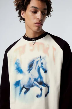 GROSSARTIGES BOXY-LONGSLEEVE MIT RAGLANÄRMELN|Weekday New