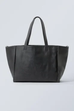 GROSSE TRAGETASCHE AUS KUNSTLEDER|Weekday Discount
