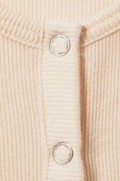 HAUCHDÜNNES, GERIPPTES HENLEY-LONGSLEEVE|Weekday Best