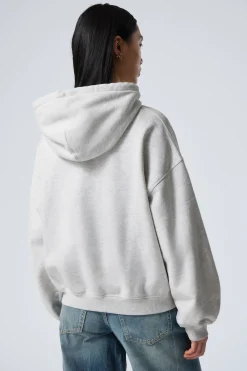 HEAVYWEIGHT-HOODIE MIT LOCKERER PASSFORM|Weekday Cheap