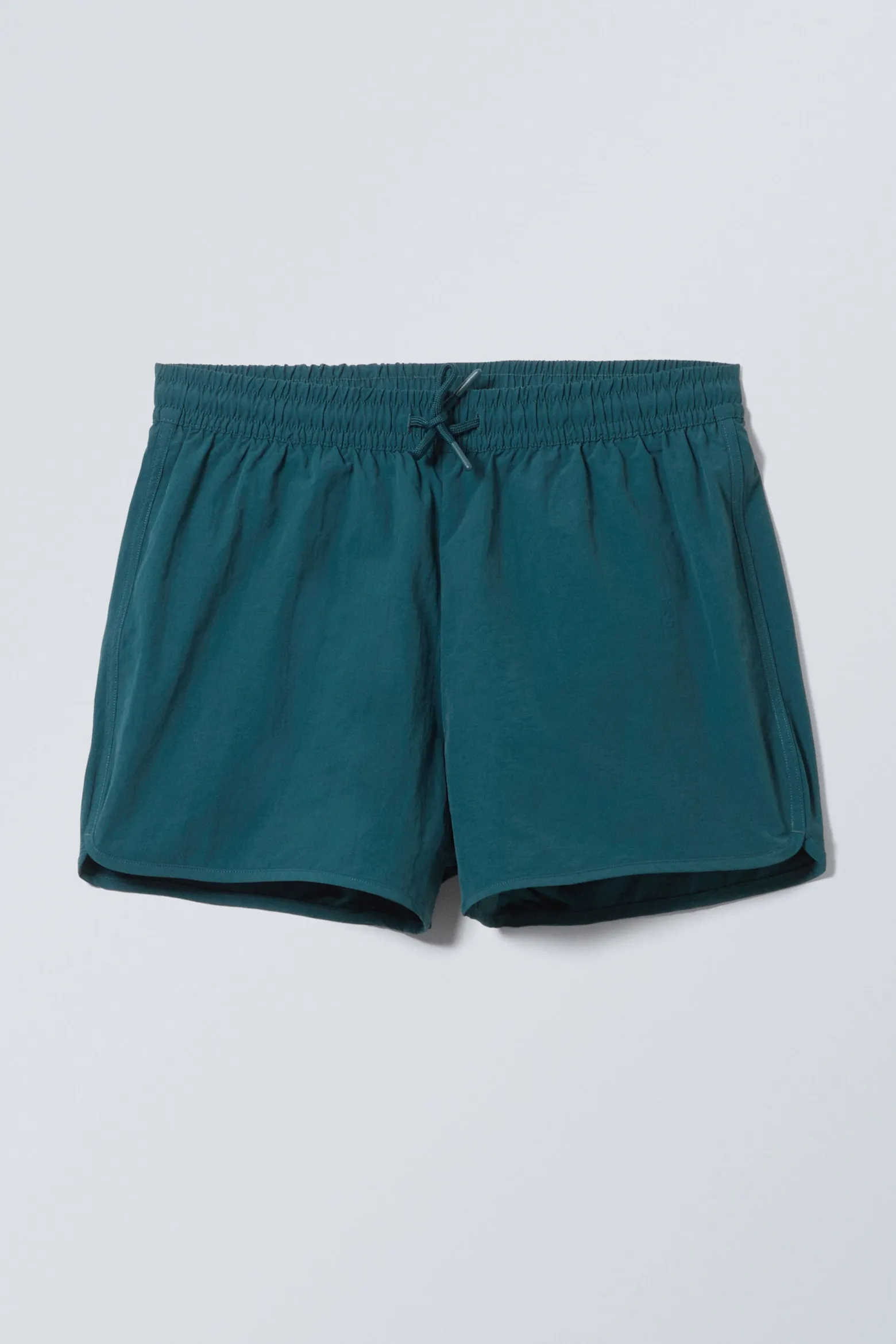 HELLBRAUNE BADESHORTS TAN MIT STRUKTURMUSTER|Weekday Clearance