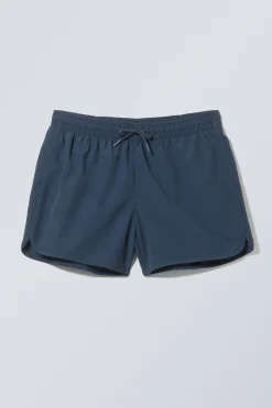 HELLBRAUNE BADESHORTS TAN MIT STRUKTURMUSTER|Weekday Cheap