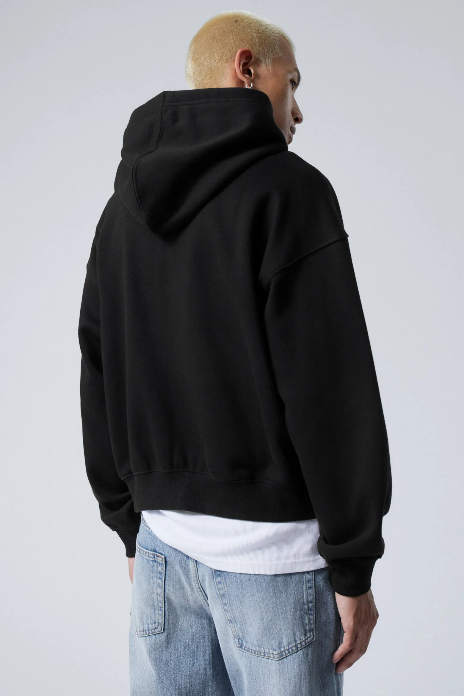 KASTIGER HOODIE MIT REISSVERSCHLUSS UND PRINT|Weekday Best Sale