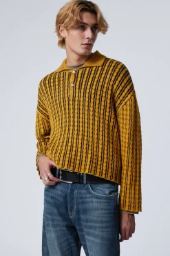 KASTIGER POLOPULLOVER AUS ZOPFSTRICK|Weekday Flash Sale