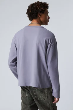 KASTIGES LANGARMSHIRT MIT GRAFIKPRINT|Weekday Store