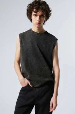 KASTIGES TANKTOP IN WASHED-OPTIK|Weekday Flash Sale