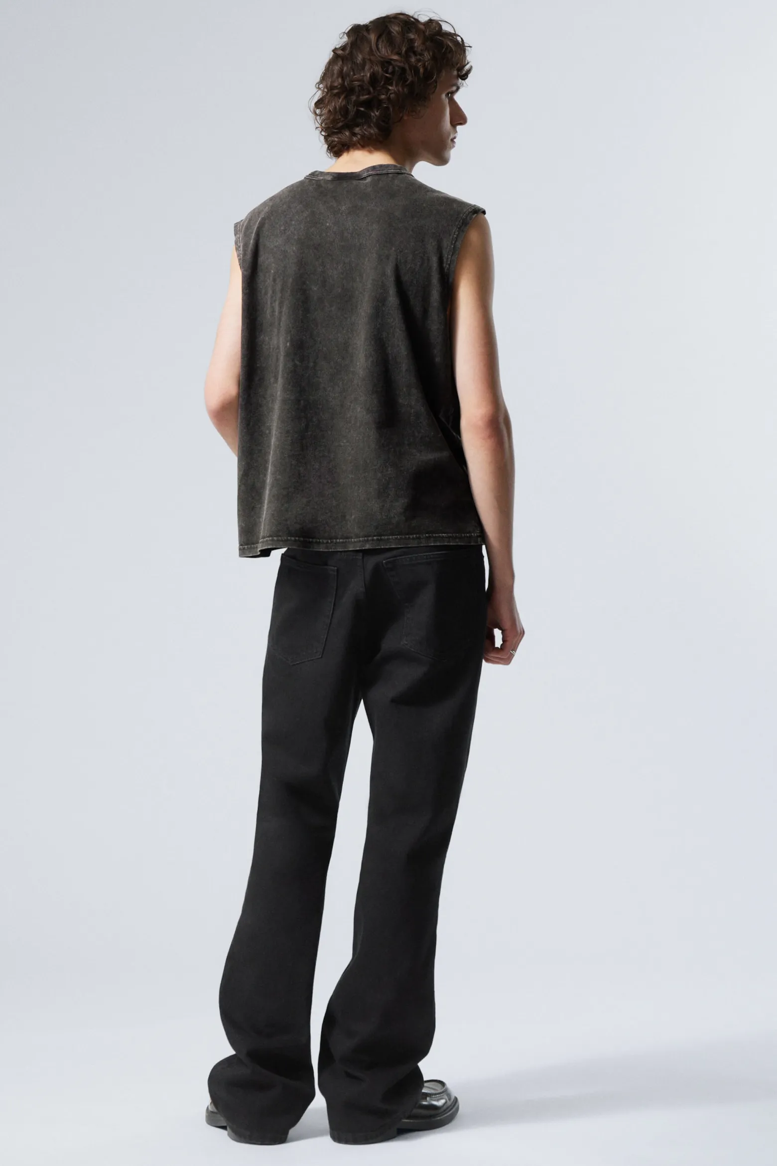 KASTIGES TANKTOP IN WASHED-OPTIK|Weekday Flash Sale