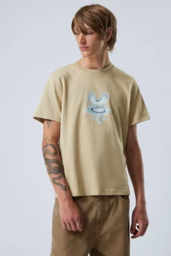 KASTIGES T-SHIRT MIT GRAFIKPRINT|Weekday Flash Sale