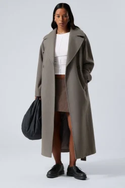 KIA – OVERSIZED-MANTEL AUS WOLLMISCHUNG|Weekday Cheap