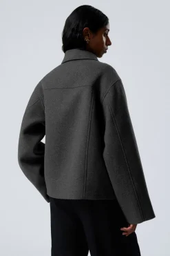 KURZE JACKE AUS WOLLMISCHUNG|Weekday Best Sale