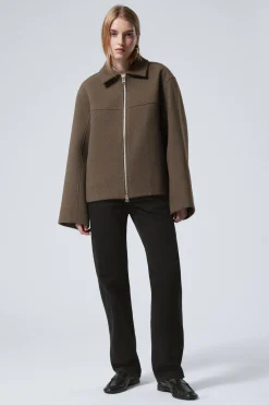 KURZE JACKE AUS WOLLMISCHUNG|Weekday Best