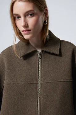 KURZE JACKE AUS WOLLMISCHUNG|Weekday Best