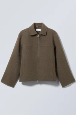 KURZE JACKE AUS WOLLMISCHUNG|Weekday Best