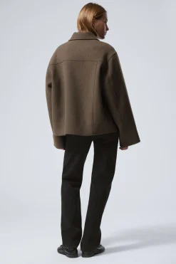 KURZE JACKE AUS WOLLMISCHUNG|Weekday Best