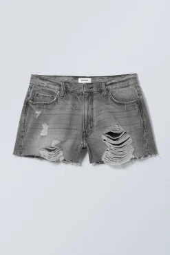 KURZE JEANSSHORTS IM USED-LOOK|Weekday Discount