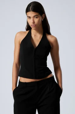 KURZES NECKHOLDER-TOP|Weekday New
