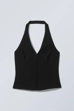 KURZES NECKHOLDER-TOP|Weekday New