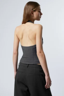 KURZES NECKHOLDER-TOP|Weekday Hot