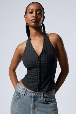 KURZES NECKHOLDER-TOP|Weekday Shop