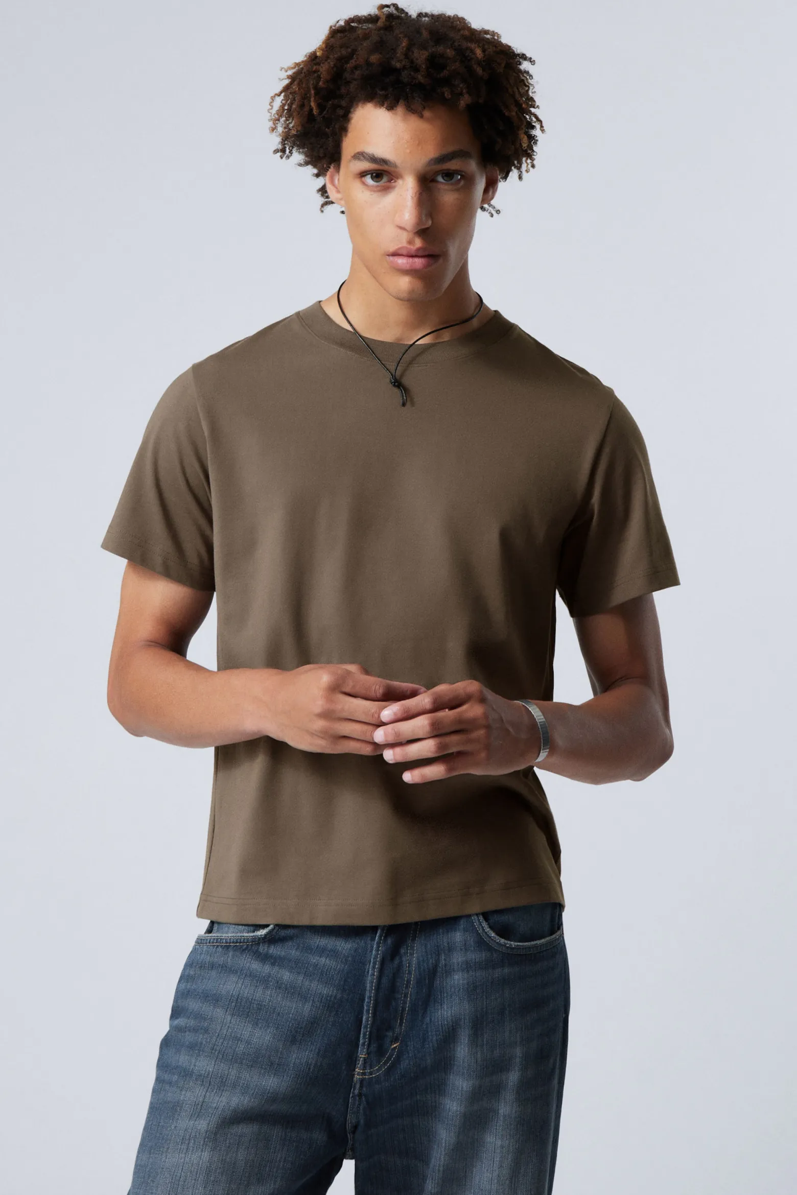 KURZES, SCHWERES BOXY-T-SHIRT|Weekday Best Sale
