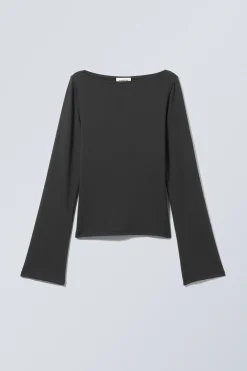 LANGARMSHIRT MIT U-BOOT-AUSSCHNITT ANNIE|Weekday Outlet