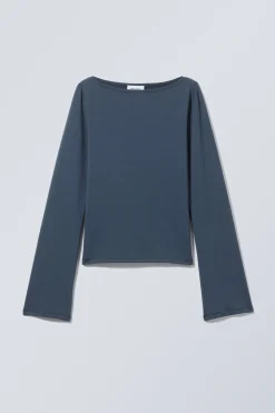 LANGARMSHIRT MIT U-BOOT-AUSSCHNITT ANNIE|Weekday Flash Sale