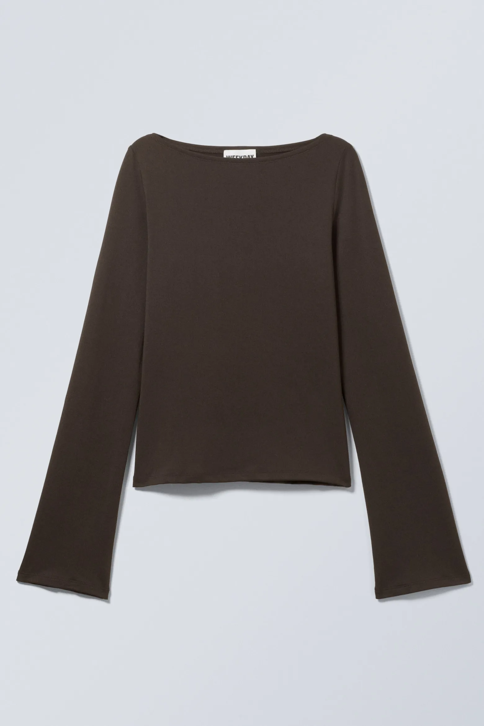 LANGARMSHIRT MIT U-BOOT-AUSSCHNITT ANNIE|Weekday Shop