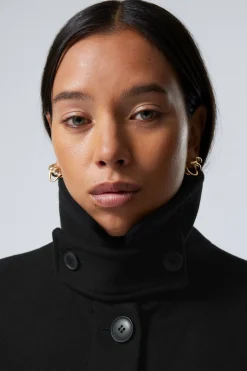 LANGER OVERSIZED-MANTEL AUS WOLLMISCHUNG|Weekday Outlet