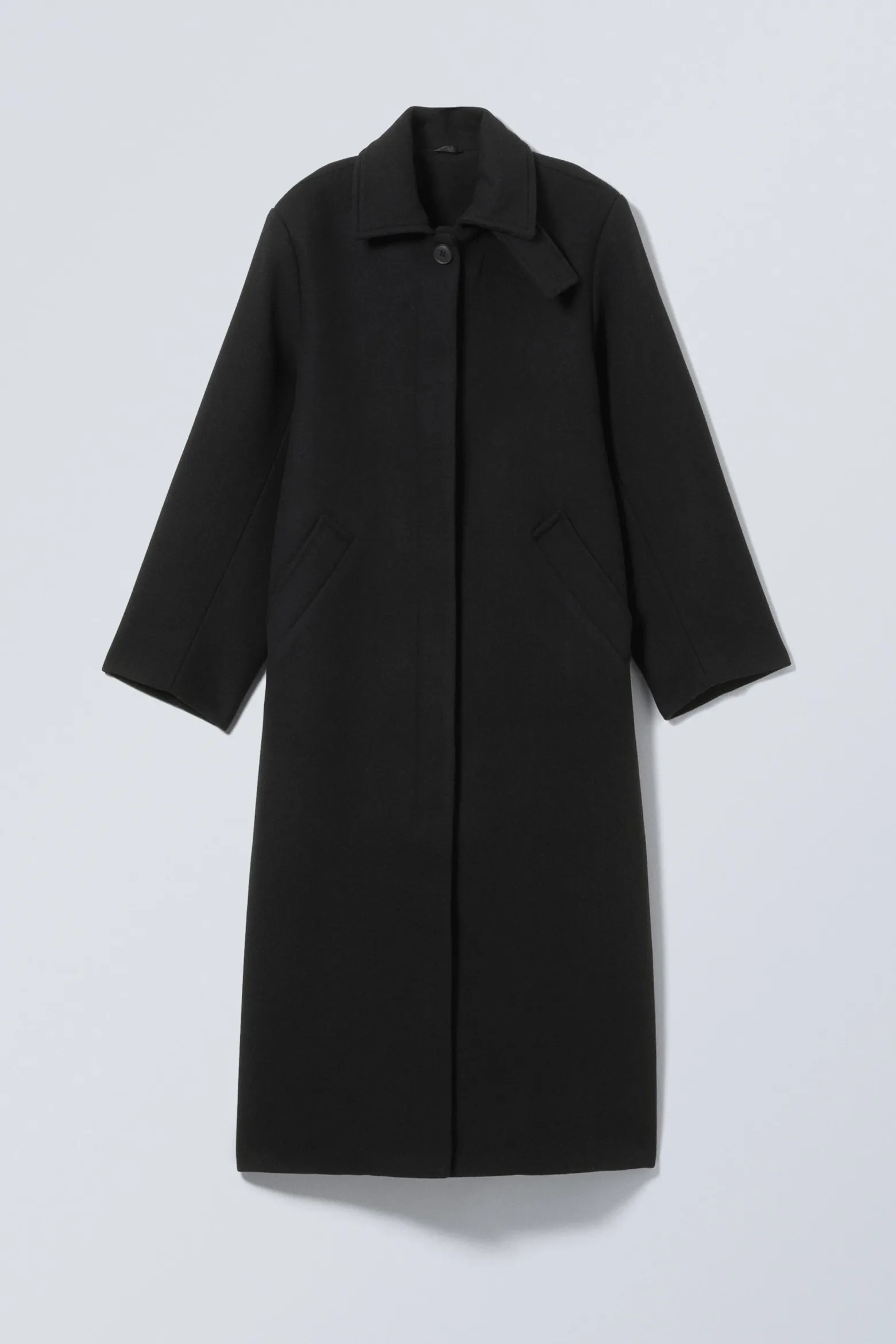 LANGER OVERSIZED-MANTEL AUS WOLLMISCHUNG|Weekday Outlet