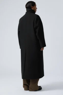 LANGER OVERSIZED-MANTEL AUS WOLLMISCHUNG|Weekday Outlet