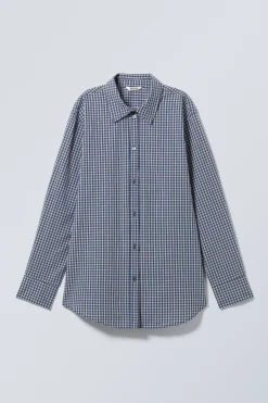 LANGÄRMELIGES HEMD AUS OXFORD-BAUMWOLLE|Weekday Cheap