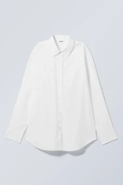 LANGÄRMELIGES HEMD AUS OXFORD-BAUMWOLLE|Weekday Clearance