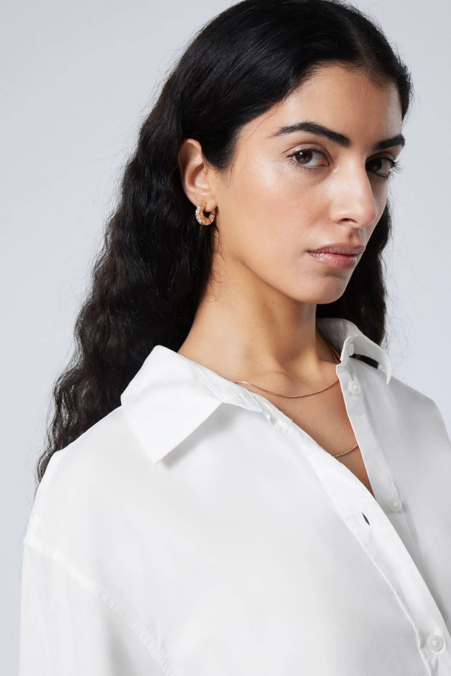 LANGÄRMELIGES HEMD AUS OXFORD-BAUMWOLLE|Weekday Clearance