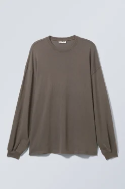 LANGÄRMELIGES OVERSIZE-T-SHIRT|Weekday Best Sale