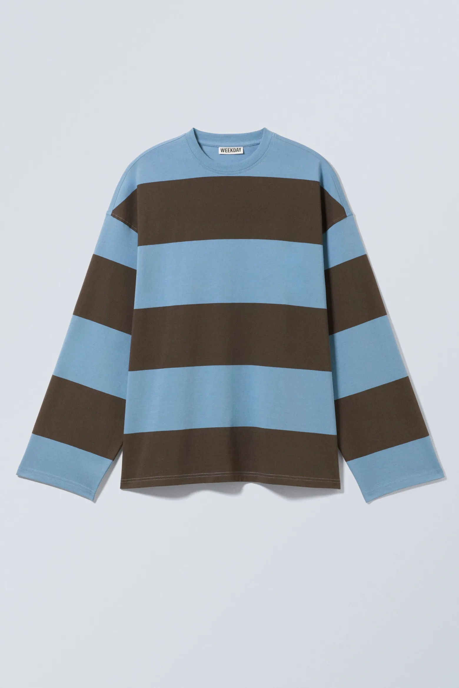 LANGÄRMELIGES OVERSIZE-T-SHIRT AUS BAUMWOLLE|Weekday Clearance