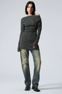 LANGÄRMLIGES OFF-SHOULDER-MINIKLEID|Weekday New