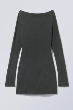 LANGÄRMLIGES OFF-SHOULDER-MINIKLEID|Weekday New