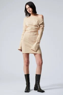 LANGÄRMLIGES OFF-SHOULDER-MINIKLEID|Weekday Discount