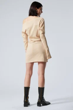 LANGÄRMLIGES OFF-SHOULDER-MINIKLEID|Weekday Discount