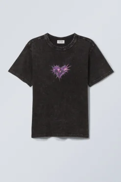 LEICHTES T-SHIRT MIT GRAFIK|Weekday Store