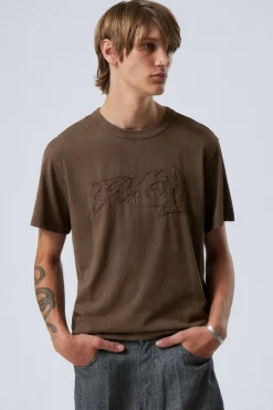 LEICHTES T-SHIRT MIT GRAFIK|Weekday Sale