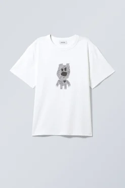 LEICHTES T-SHIRT MIT GRAFIK|Weekday Fashion