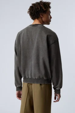LOCKER GESCHNITTENES GRAPHIC SWEATSHIRT|Weekday Online