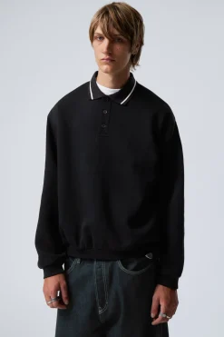 LOCKER GESCHNITTENES POLO-SWEATSHIRT|Weekday Best Sale