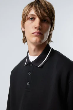 LOCKER GESCHNITTENES POLO-SWEATSHIRT|Weekday Best Sale