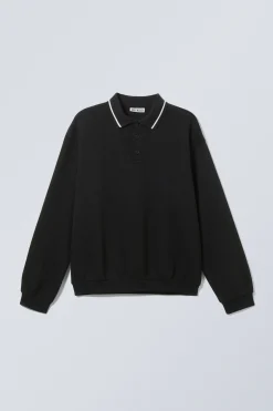 LOCKER GESCHNITTENES POLO-SWEATSHIRT|Weekday Best Sale