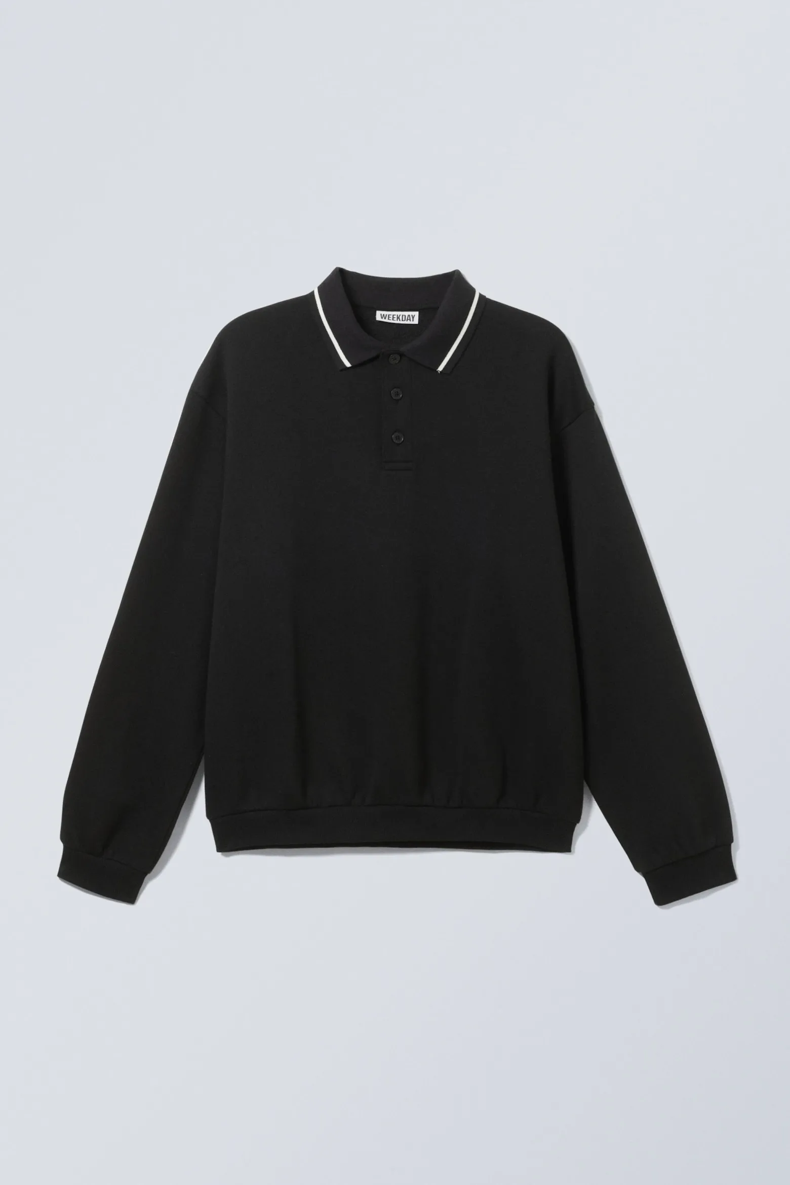 LOCKER GESCHNITTENES POLO-SWEATSHIRT|Weekday Best Sale