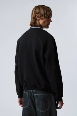 LOCKER GESCHNITTENES POLO-SWEATSHIRT|Weekday Best Sale