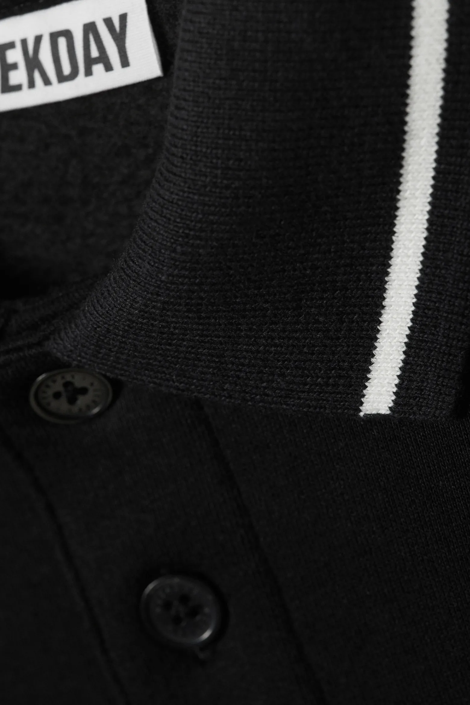 LOCKER GESCHNITTENES POLO-SWEATSHIRT|Weekday Best Sale
